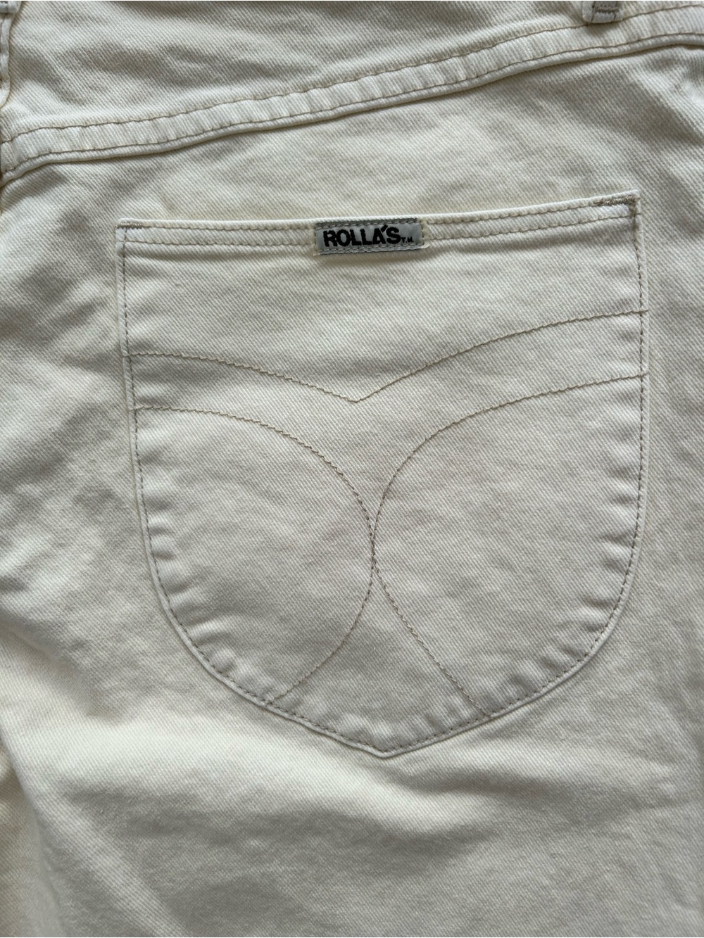 Rolla’s Sailor High Rise Wide Leg Jeans Cream Size 32 NWT - Picture 8 of 12